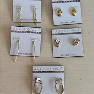 Argento Vivo Gold Earring Collection